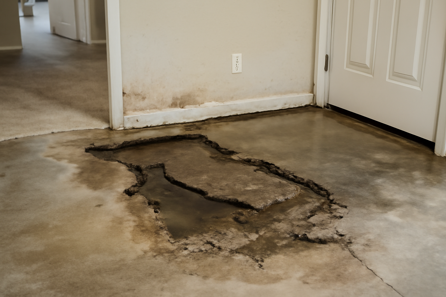 Concrete Slab Water Extraction in Port Angeles, WA