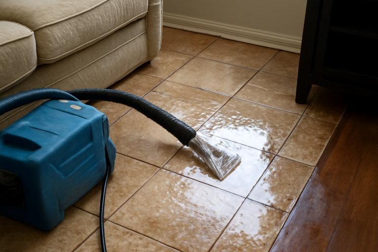 Tile Floor Water Extraction