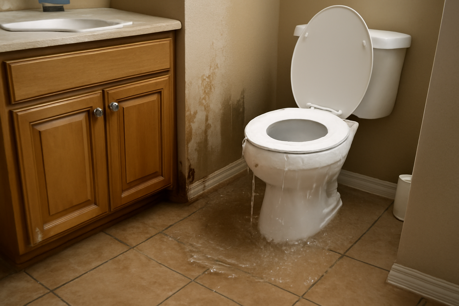 Toilet Overflow Water Removal in Port Angeles, WA